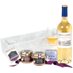 DUCS DE GASCOGNE - Coffret Gourmand Valise gourmande - Comprend 7  produits dont un vin - Spécial Cadeau (909145) : : Epicerie
